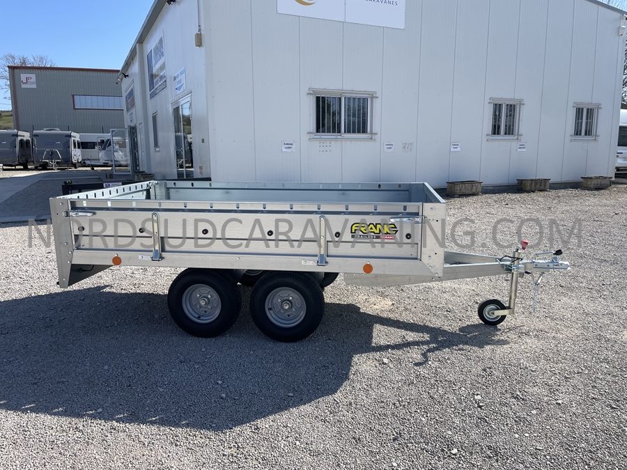 REMORQUE 2.50M FOND TOLE DOUBLE ESSIEU – Image 3