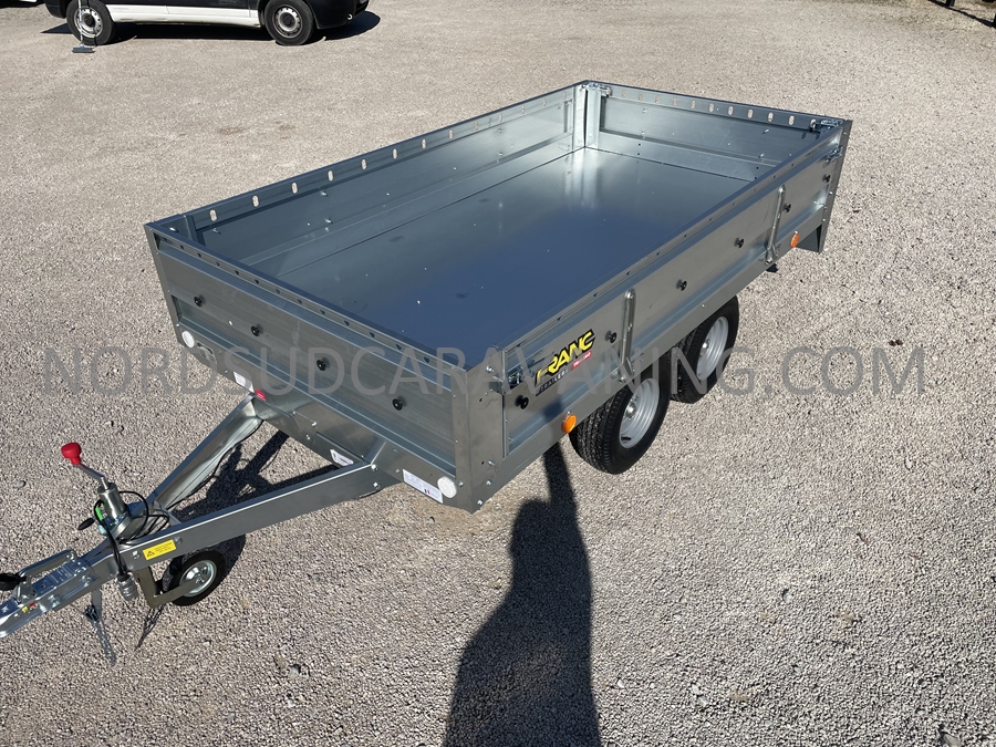 REMORQUE 2.50M FOND TOLE DOUBLE ESSIEU – Image 5