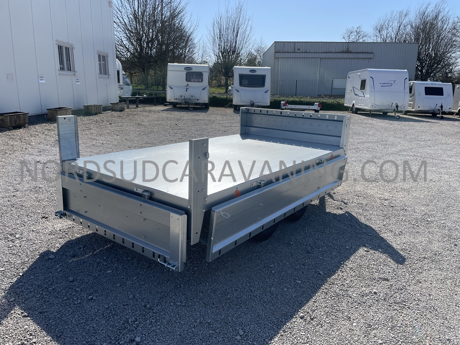 REMORQUE 2.50M FOND TOLE DOUBLE ESSIEU – Image 13