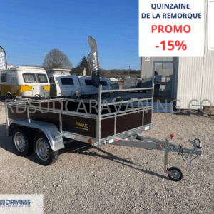 REMORQUE 2.50M BOIS DOUBLE ESSIEU