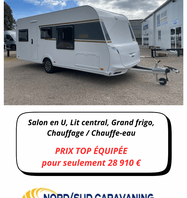 NOUVEAUTE 2026 CARAVANE BURSTNER EDITION SPECIALE B66 LIT CENTRAL
